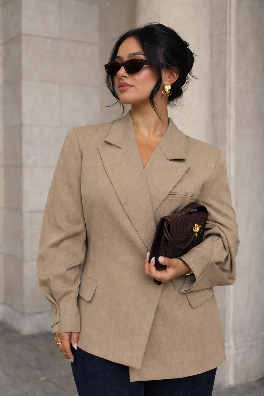 Blazer oversize - Beige  - 2