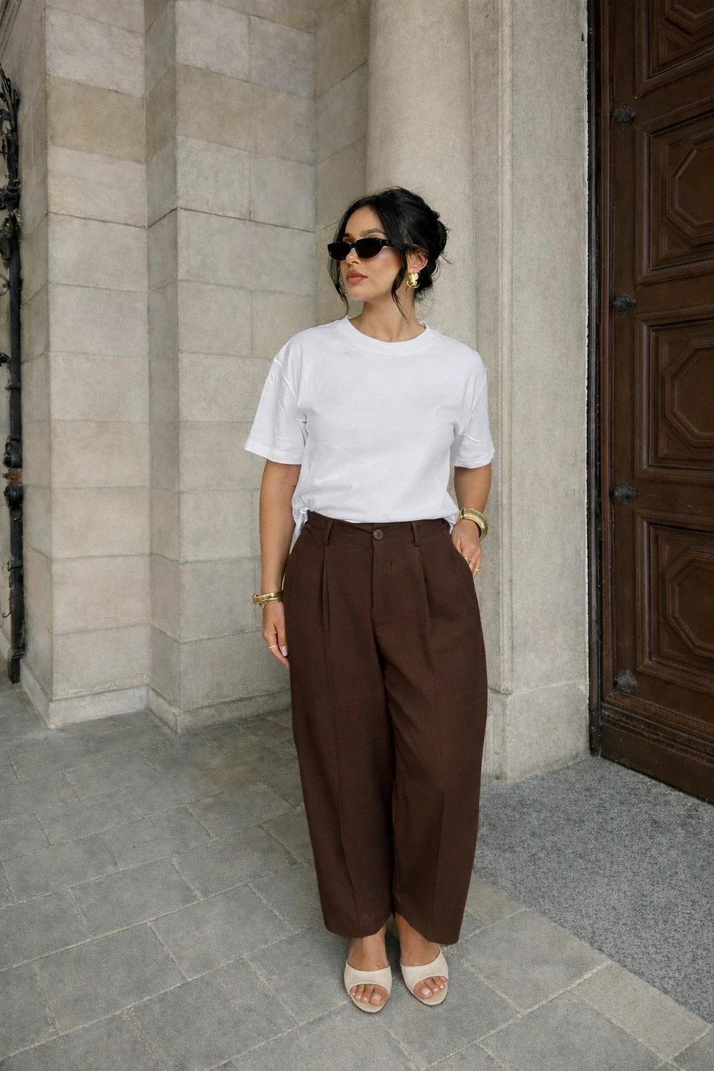 Pantalon Ballon - Marron