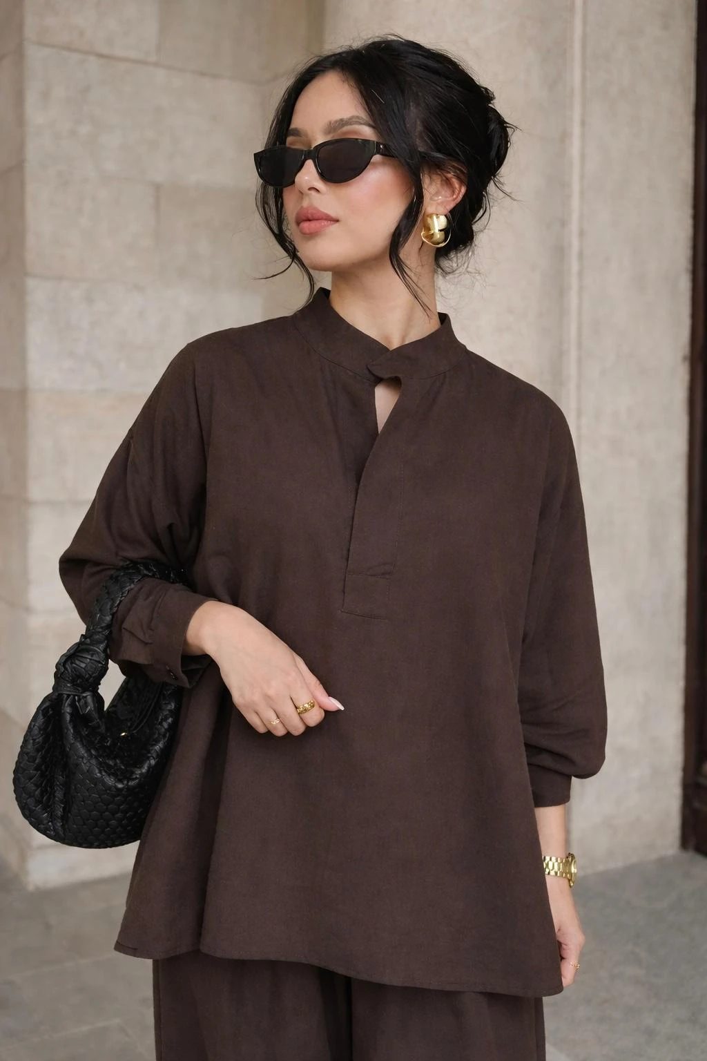 Ensemble oversize - Marron — 3