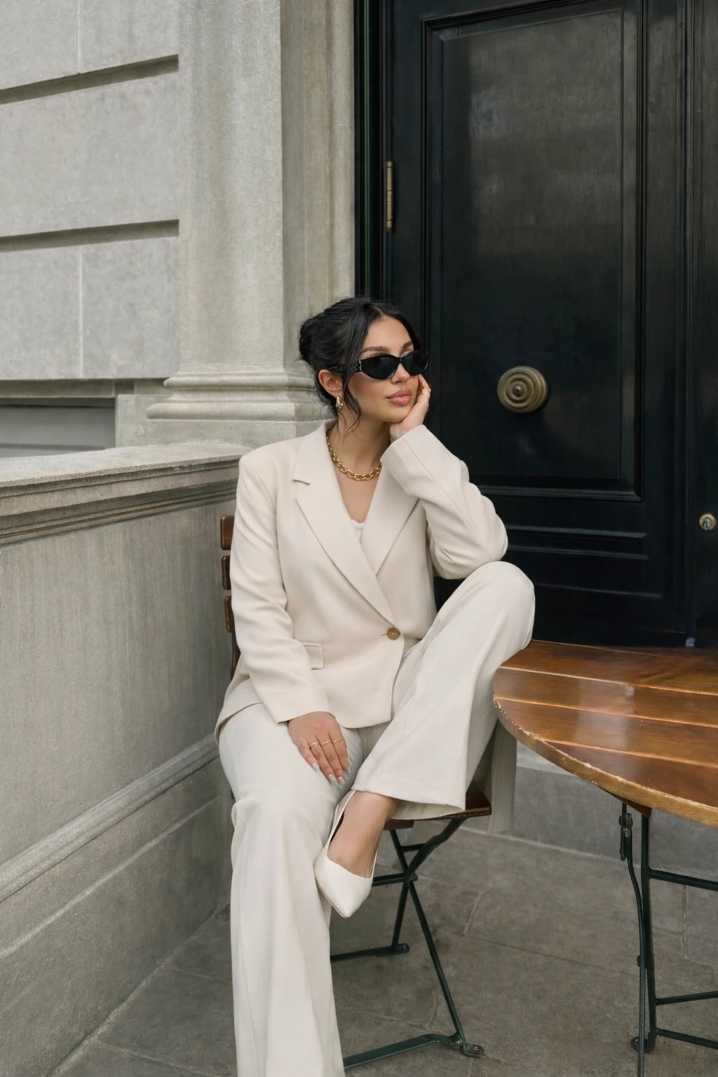 Blazer beige oversize  - 2