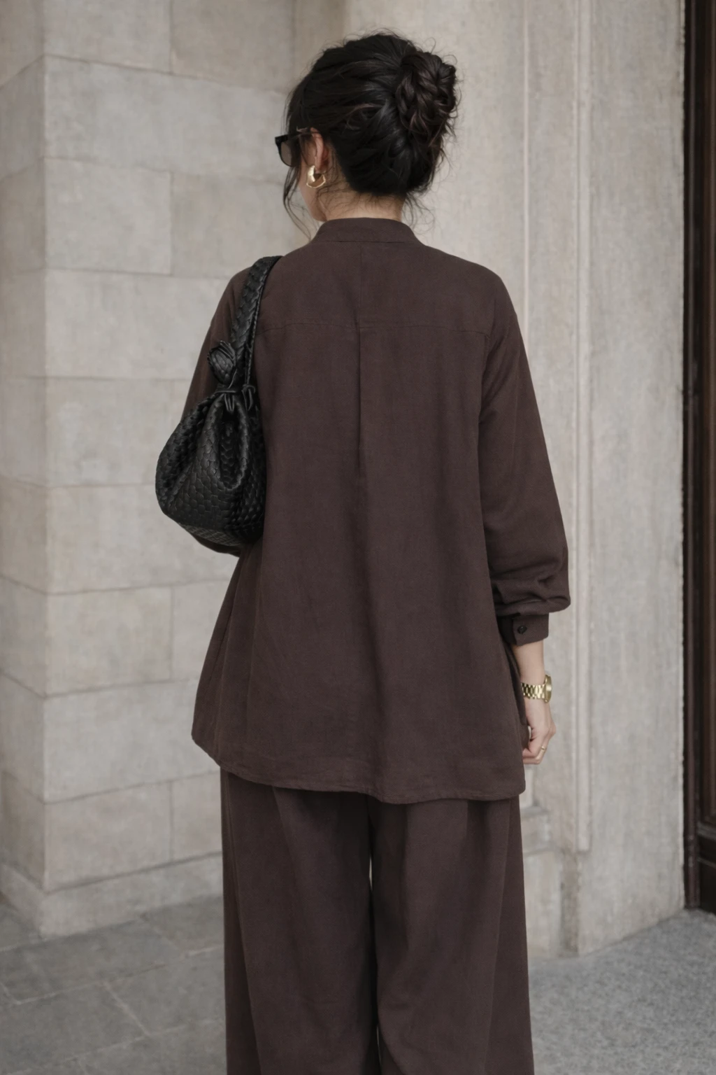 Ensemble oversize - Marron — 4
