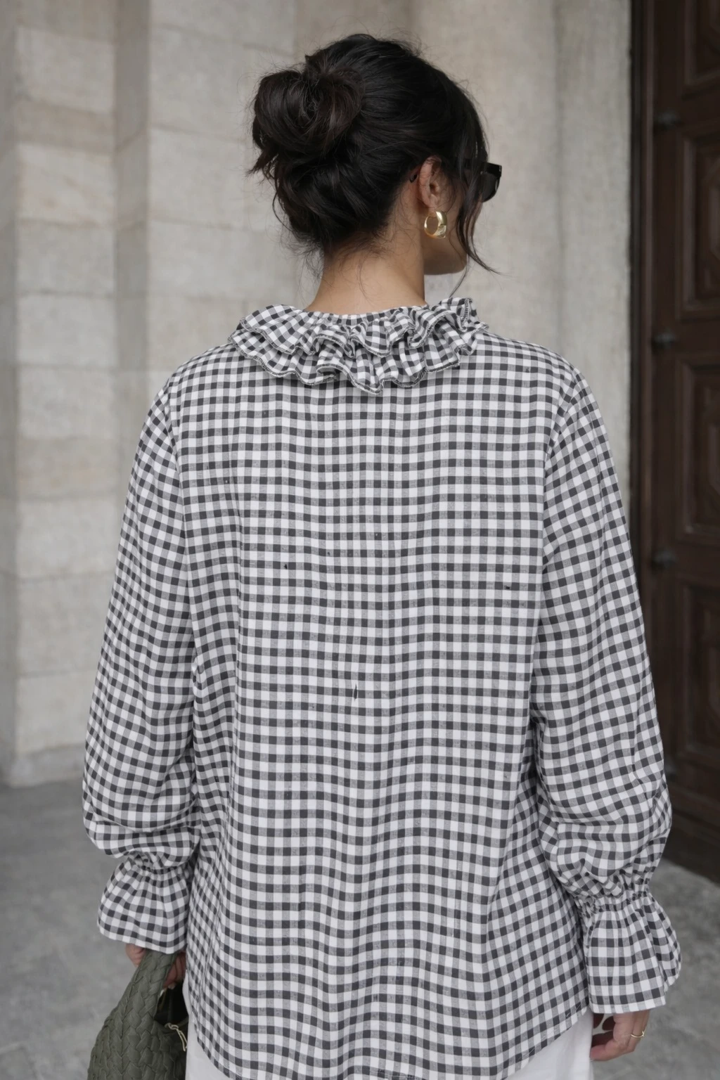 Blouse Vichy - Kaki  — 4